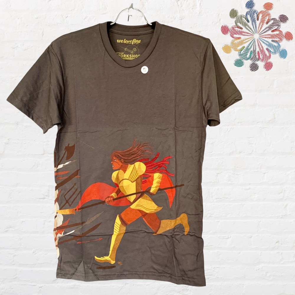 Dota 2 Men's 'Overwhelming Odds' Gaming Graphic Tee in Charcoal Size Small